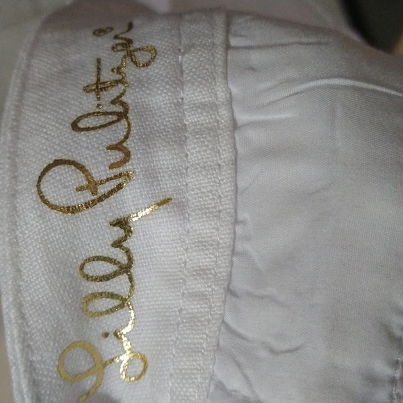 Lilly Pulitzer The Calla White Linen Resort Shorts - Picture 6 of 9